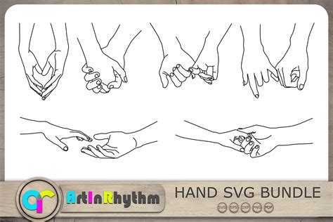 Holding Hands Svg Couple Hands Svg Graphic By Artinrhythm · Creative