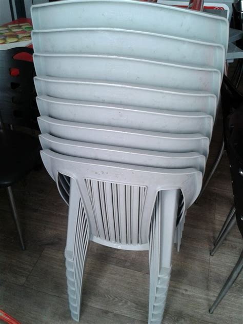 Meubles & accessoires pour garderie dedans kinshasa. Lot de 8 chaises en plastique de terrasse - Chaise d ...