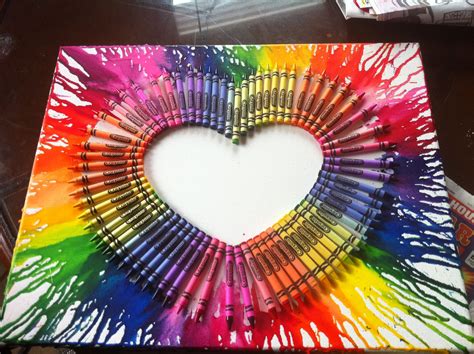 50 Beautiful Diy Wall Art Ideas For Your Home Crayon Art Melted Art