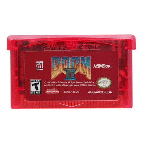 Doom Series Game Boy Advance Gba Doom Ii Us Video Game Game