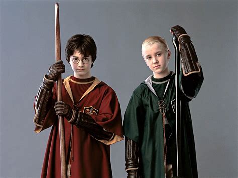 Chamber Of Secrets Draco And Harry Quidditch Costume Draco Harry Potter