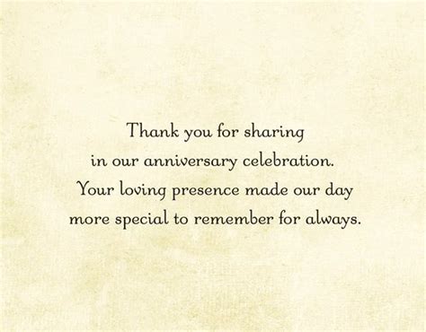 Thanks For Remembering Our Anniversary Thanks Pinterest Note
