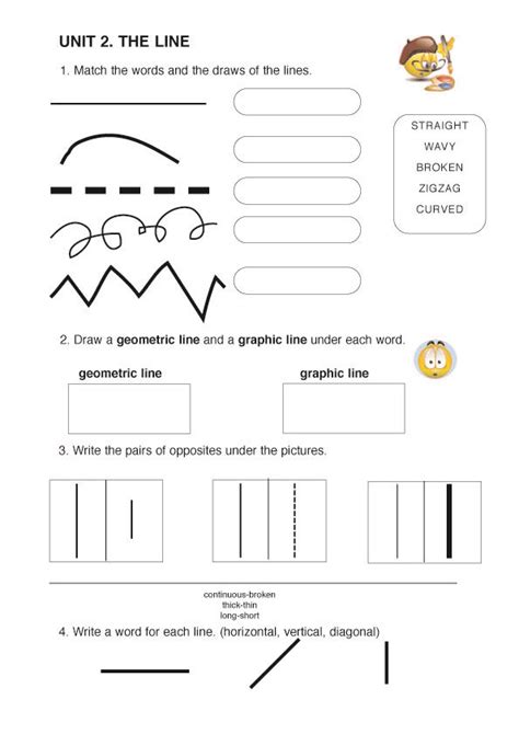 Art Worksheet For Elementary Students