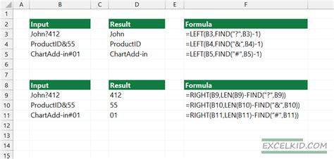 Excel Formula Split Text String At Specific Character Excelkid