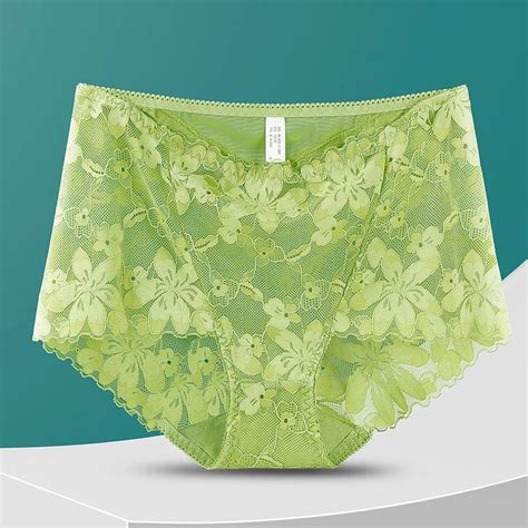 sexy lingerie for women underwear cutout lace floral panties plus size ropa mujer high waist