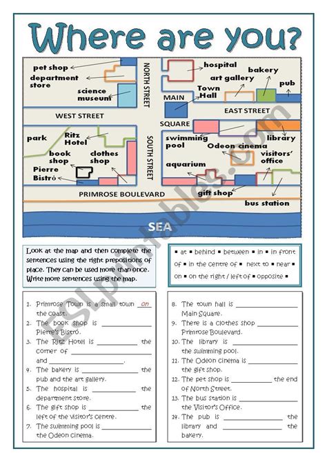 Where Are You Esl Worksheet By Mora88