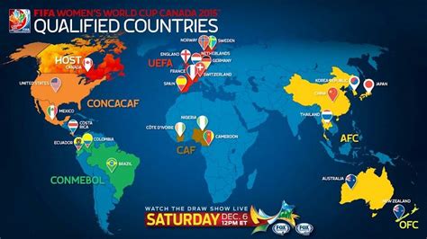 Teams Locations Womens World Cup World Cup Fifa Womens World Cup
