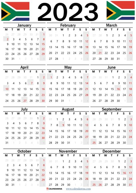 South African Public Holidays 2024 Calendar Week Calendar Mella Evelina