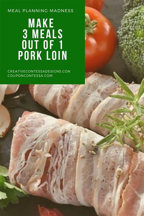Add wine, chicken bouillon and tomato sauce, bring to a boil. Make 3 Meals out of 1 Pork Loin (With images) | Leftover ...