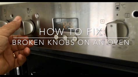 How To Fix Broken Oven Knobs Cooker Knob Youtube