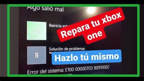 🎮aqui La Solucion Definitiva Error E100 E102 Xbox One Error Al