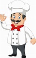 chef feliz de dibujos animados con signo ok 5162078 Vector en Vecteezy