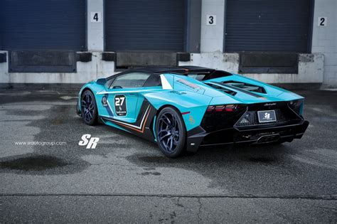 Baby Blue Lamborghini Aventador Gets Pur Wheels Lp720 Body Kit
