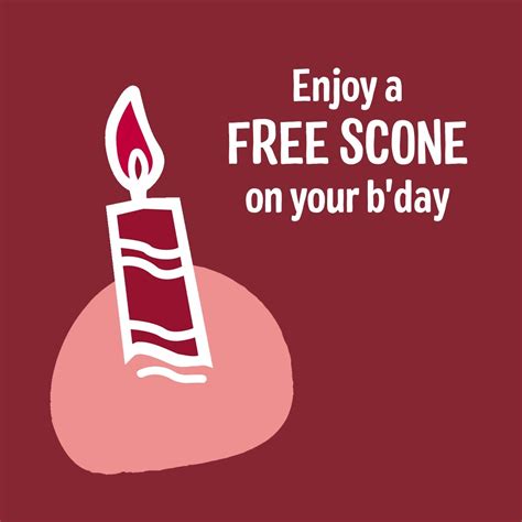 Sign Up For A Free Bday Scone Make Your Birthday Even Sweeter This