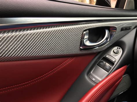 Upgraded interior materials for q60 red sport 400. 2017 INFINITI Q60 Red Sport 400 - Interior Photos 8