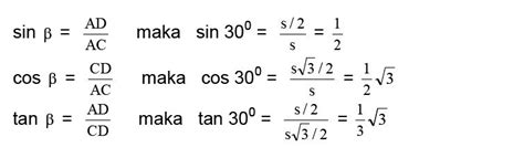 Perbandingan Trigonometri Sudut Istimewa Materi Lengkap Matematika