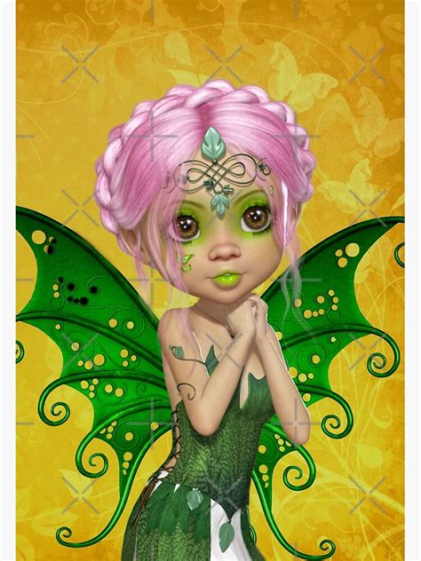 Green Fairy Poster By Loneangel Redbubble