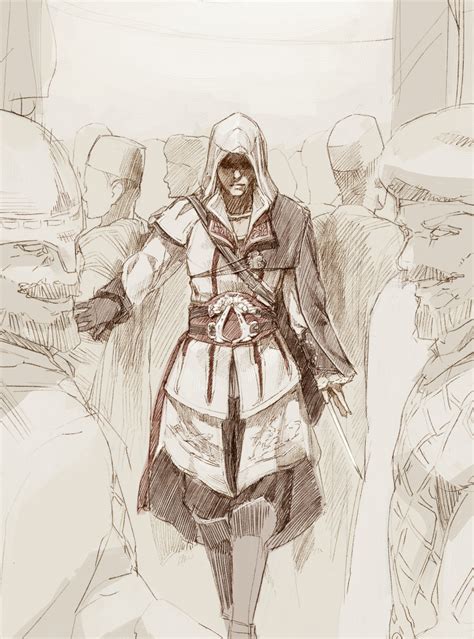 Ezio Auditore Da Firenze Assassin S Creed And 1 More Drawn By Shihou
