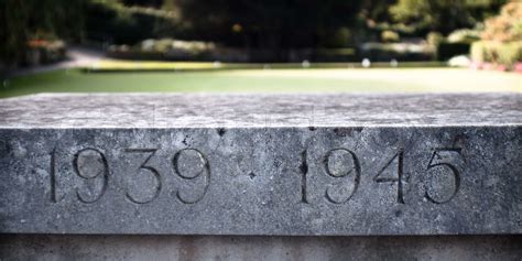 Second World War Monument 1939 1945 Stock Image Colourbox