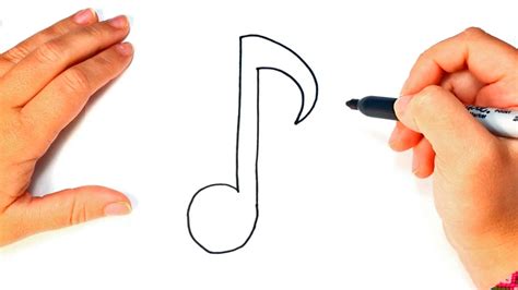 How To Draw A Musical Note Step By Step Youtube