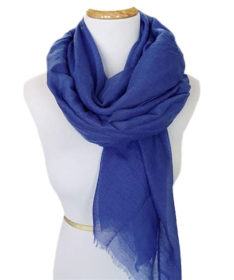 ladies scarf in royal blue unique to you color