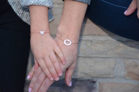 Mother Daughter Bracelet Mother Daughter T Mommy And Me Heart