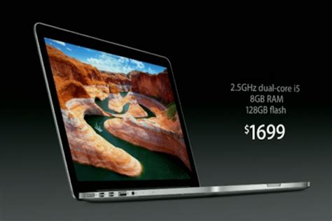 Macbook Pro 13″ Retina Released Specs And Prices