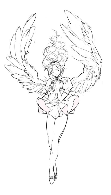 Pin By Cynthia Loh On Fantasy Stuff Angel Poses Drawing Art Reference Drawing Poses
