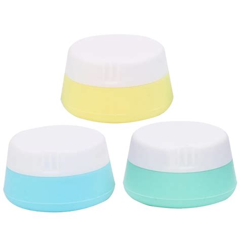 Soft Silicone Cosmetic Containers Cream Jar Sealed Lids Travel Home