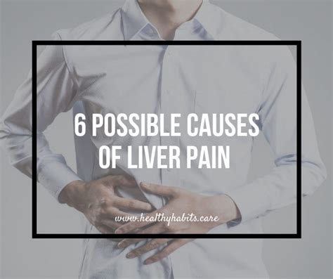 6 Possible Causes Of Liver Pain Healthy Habits