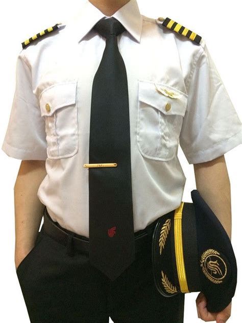 Custom Mens Short Sleeve Airline Pilot Uniform Shirts Pilotlife