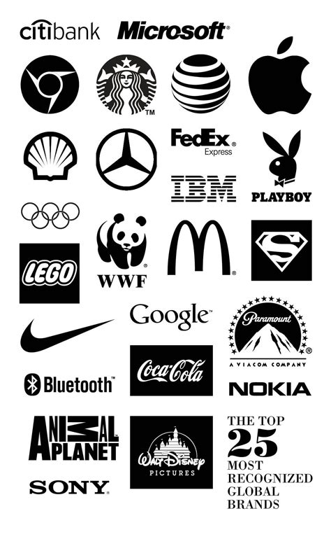Black And White Brand Logo