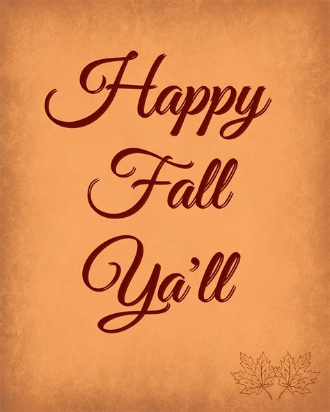 Happy Fall Yall Printable