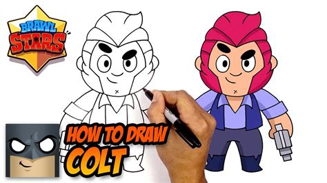 How To Draw Brawl Stars Colt Step By Step Youtube