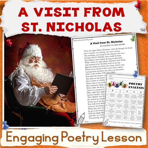 A Visit From St Nicholas Poem Twas The Night Before Christmas Poetry
