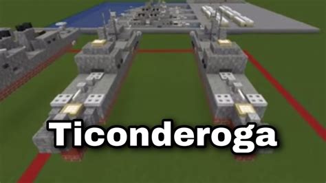 Minecraft Ticonderoga Class Cruiser Tutorial Youtube