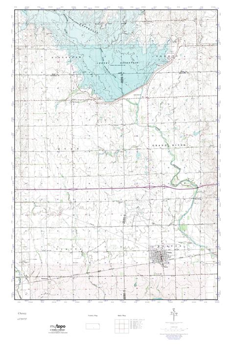 Mytopo Cheney Kansas Usgs Quad Topo Map