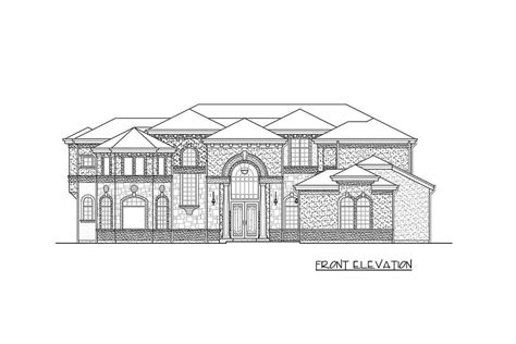 Striking 5 Bed Luxury House Plan With Spa And Media Room 23781jd