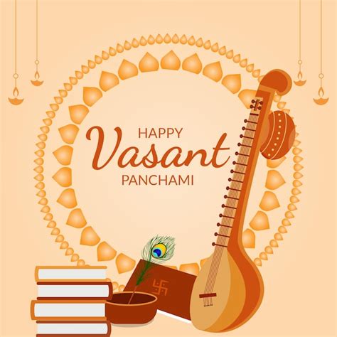 Premium Vector Happy Vasant Panchami Celebration Banner Design Template