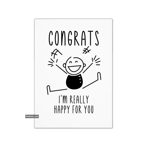 Funny Congrats Card Novelty Congratulations G Folksy