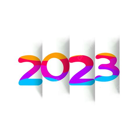 Colorful 2023 Celebration Typography Design 2023 Celebrate 2023 Color