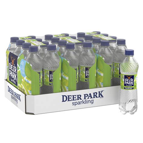 Deer Park Zesty Lime Sparkling Water 169 Fl Oz 24 Pack Bottles