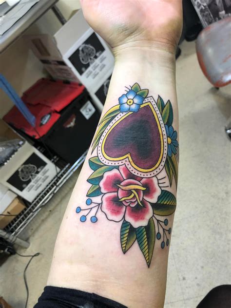 My first ever color tattoo to cover up scars, done yesterday by ...