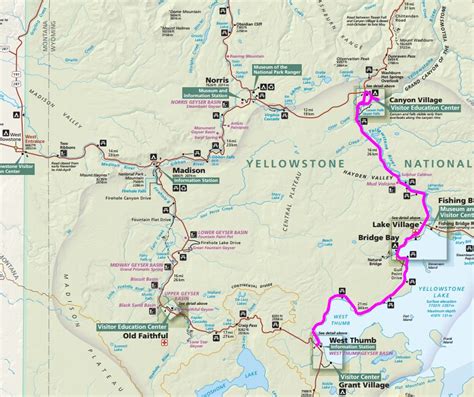 Yellowstone National Park North Entrance Map London Top Attractions Map