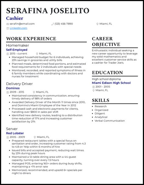 Stay At Home Mom Resume Examples That Worked In