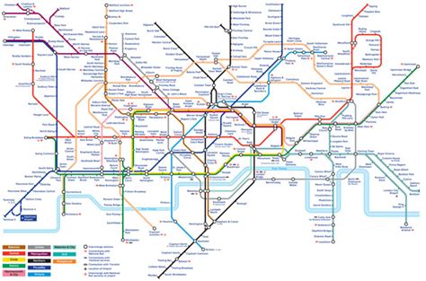Alternate Tube Map Used For Merchandising District Daves London
