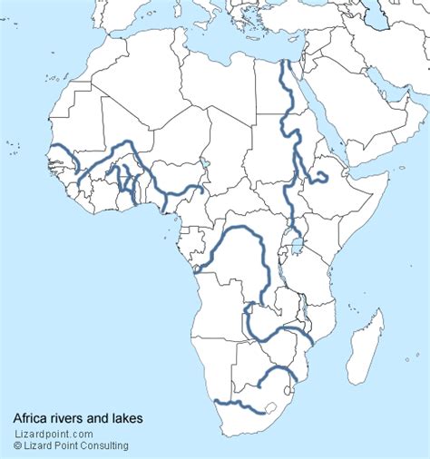 Help and hints in the answers available. clickable map quiz of the major rivers and lakes in Africa ...