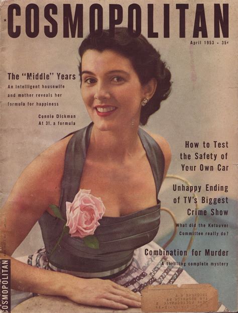 Cosmopolitan April 1953 Magazine Cover Vintage Magazines Cosmopolitan