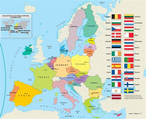 Členské Státy Eu Mapa 2023 Evropská Unie
