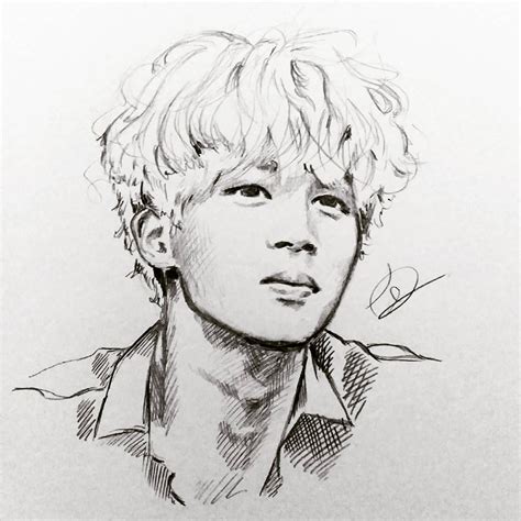 Skins and sleeves for your macbook or pc laptop. Jimin #BTS | Bts drawings, Bts jimin, Bts fanart